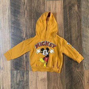 Disney Junior size 2T Pullover Hooded Sweatshirt with Mickey Graphic